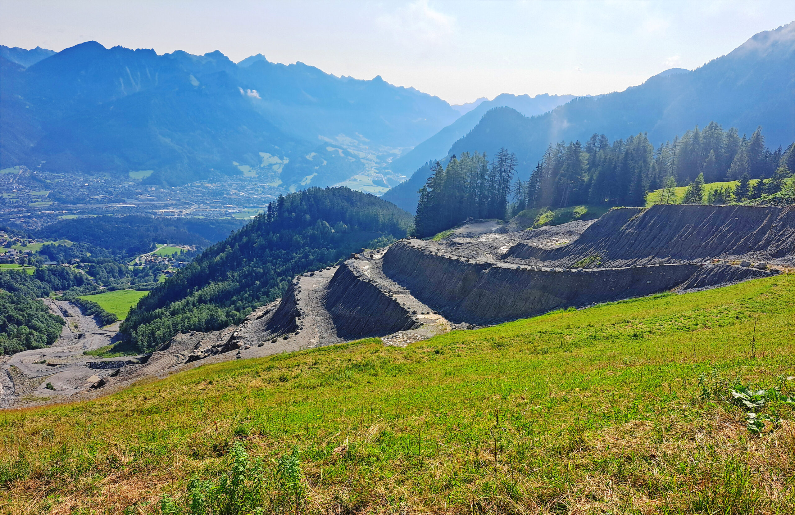 Blick auf Steinbruch